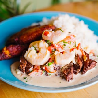 Steak & Shrimp al Ajillo